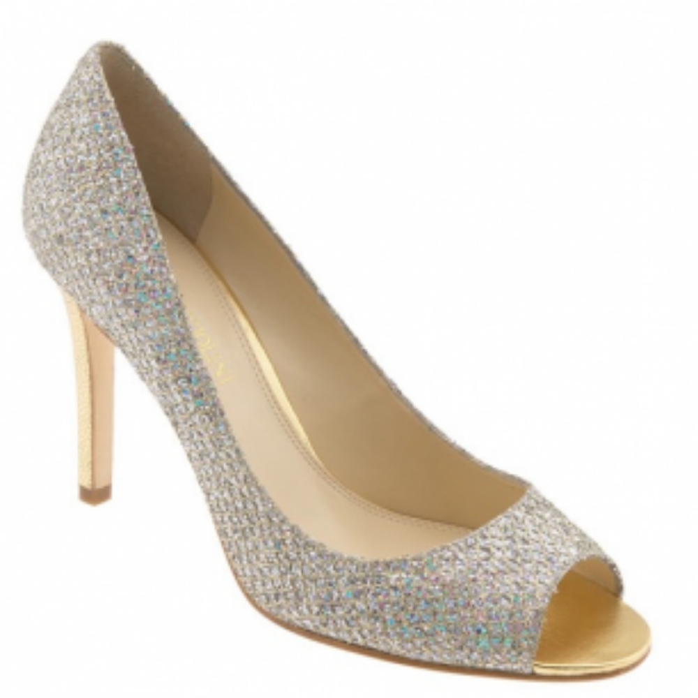 COPY - Enzo Angiolini Gold /Silver  Heel